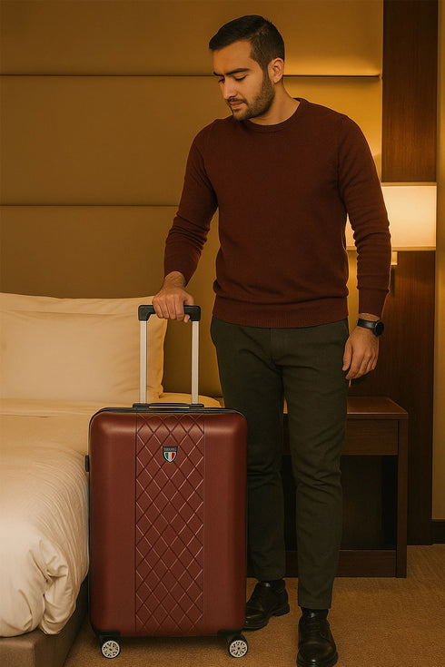 3 Piece Hard Shell Luggage Set – Lightweight Spinner Suitcases