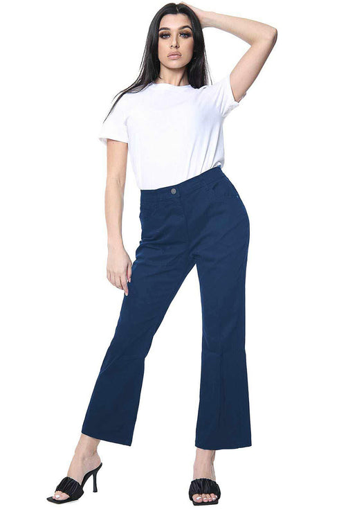 Women Bootcut Denim Stretch Jeans