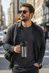 Travel Mug with Handle & Lid – 400ml Insulated Coffee Cup (Single / 2 Pack)