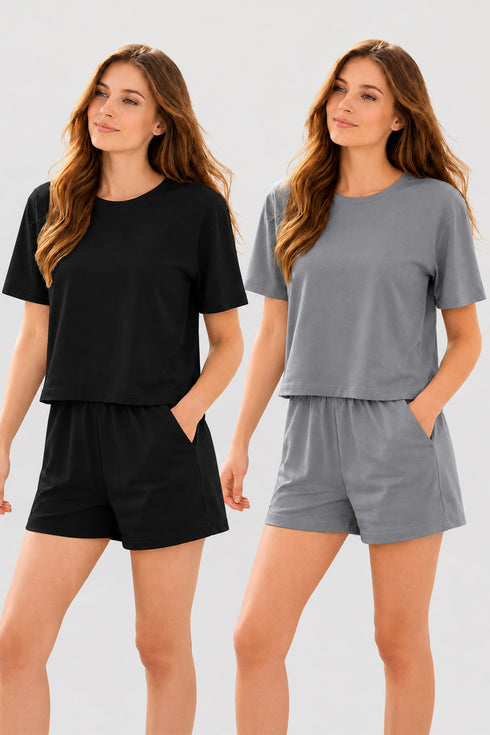 2 Pack Women’s Polycotton Lounge-wear Set