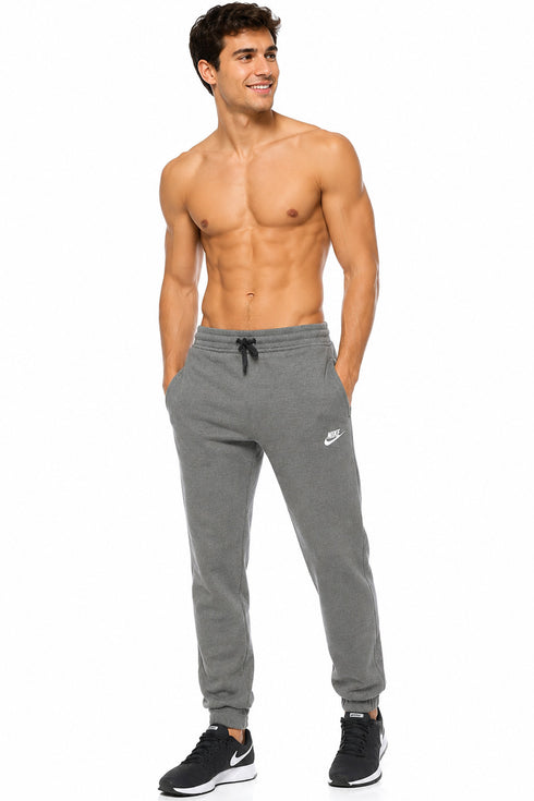 Men’s Branded Joggers Bottoms – Grey & Navy Blue Fleece Tracksuit Trousers