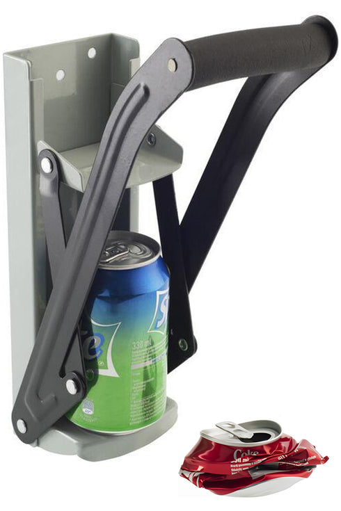Wall Mounted Can Crusher with Bottle Opener