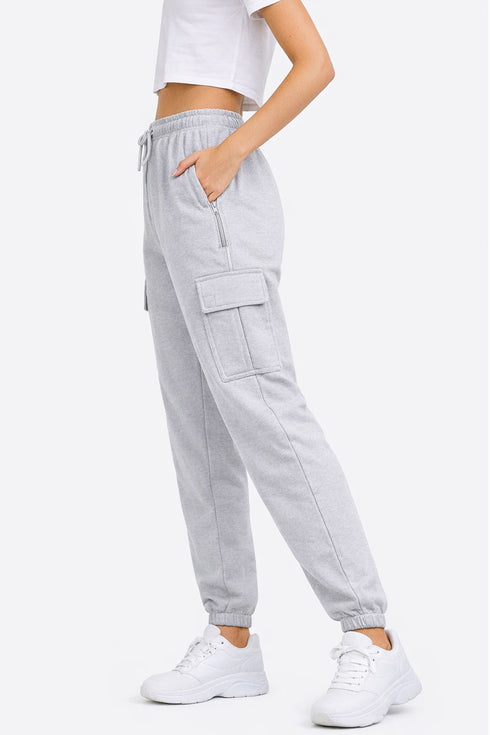 Ladies Fleece Cargo Trousers