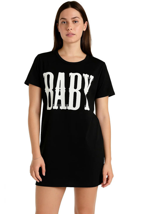 Women Short Sleeve Cotton Nighty