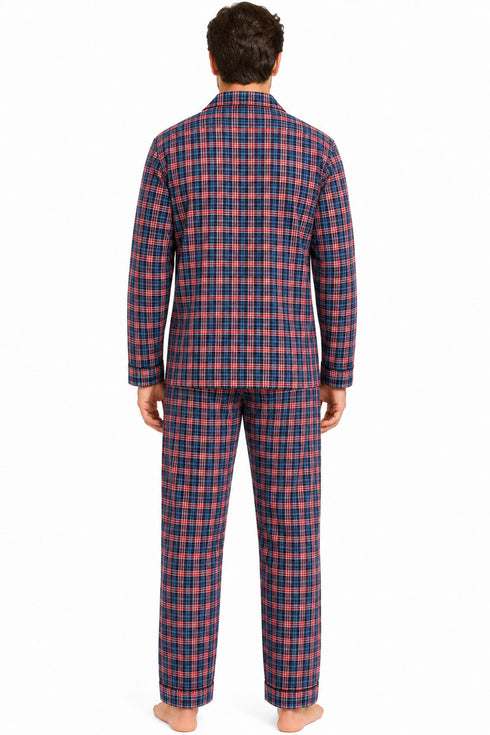 Men’s Check Poly-cotton Pyjama Set