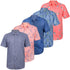 5 Pack Mens Beach Hawaiian Shirt Short Sleeve Summer Shirt