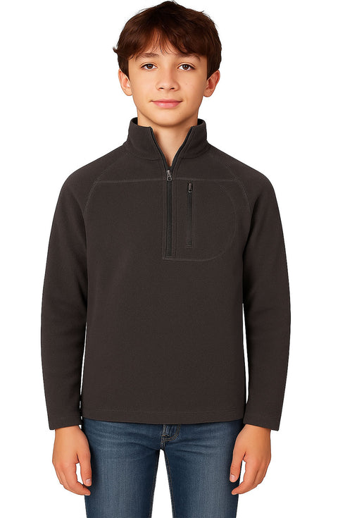 Kids Quarter Zip Fleece Pullover