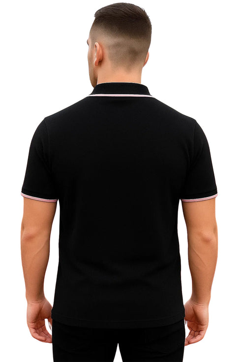 Mens Plain Polo T-Shirt – Firetrap Short Sleeve Pique Golf Casual Tee