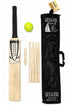 Kids Wooden Cricket & Baseball Set with Mesh Carry Bag