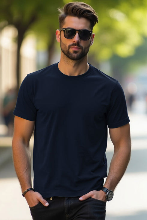 Mens Plain Polycotton T Shirt