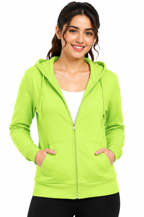 Women's Zip Up Fleece Hoodie