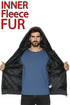 Men’s Fleece Lined Hoodie with Inner Fur – Warm Winter Zip Up Sweatshirt Jacket with Pocket