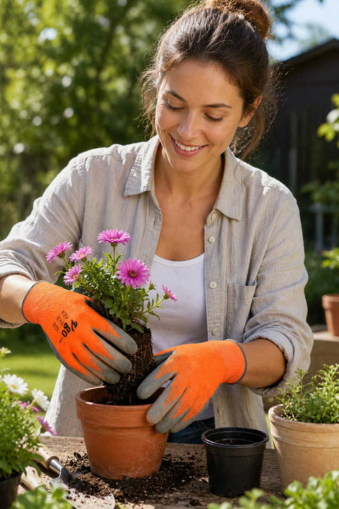 5 Pack Work Cut Resistant & Garden Gloves