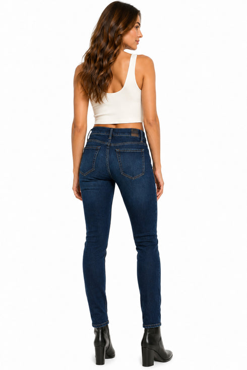 Women’s Dark Blue Slim Fit Stretch Denim Jeans