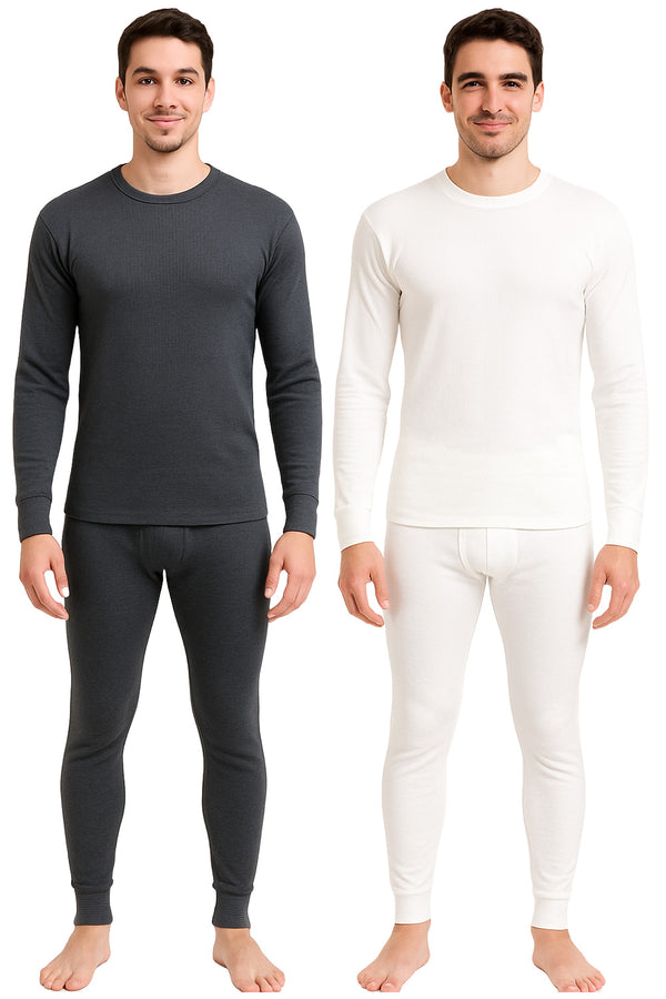 2 Pack Mens Long Johns Thermal Set