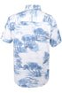 Mens White Beach Print Hawaiian Shirt