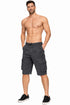 Mens Camouflage French Terry Cargo Shorts