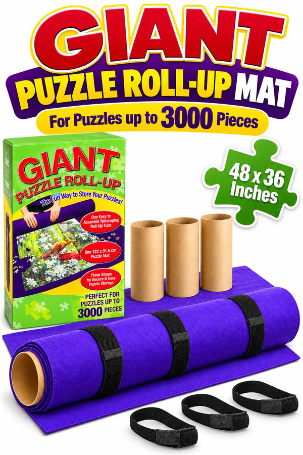 Jigsaw Puzzle Roll Up Storage Mat – Up to 3000 Pieces