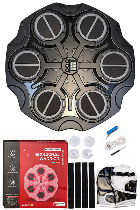 Smart Boxing Machine Wall Target with Lights & Music – Interactive Punch Trainer for Home Fitness