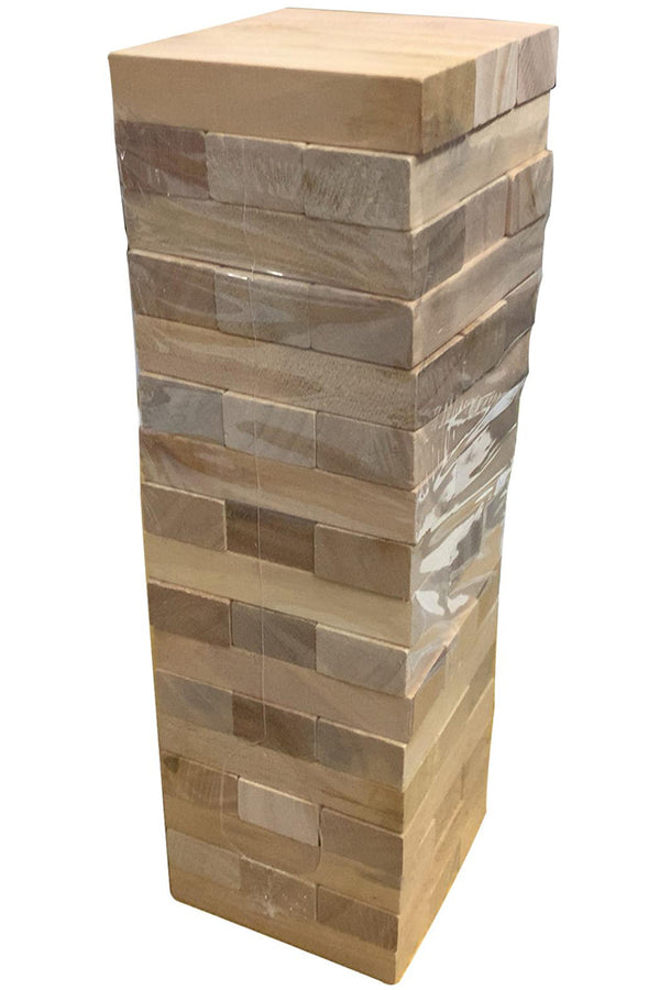 Wooden Stacking Block Game – Large Tumbling Tower Family Game Set