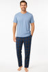 Men's Plaid Pajama Set – Short Sleeve T-Shirt & Lounge Pants