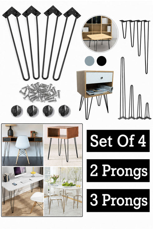Furniture Hairpin Legs - Set of 4