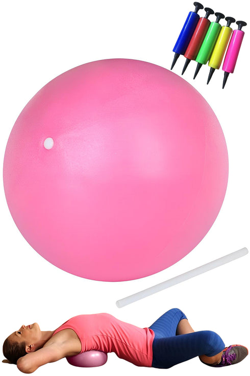 25cm Anti-Burst Pilates Ball | Yoga Exercise Ball with Pump