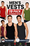 19 Pack Men’s Vests Multicolour Assorted Tank Tops Clearance - From £1.57 Per Unit