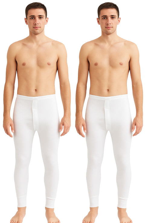 2 Pack Mens Long Johns Thermal Trousers