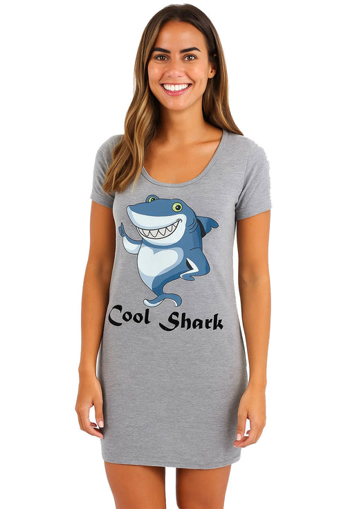 Women Short Sleeve Cotton Nighty