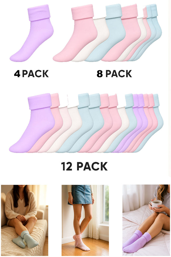 Cozy and Comfort Ladies Bed Socks – Multipack