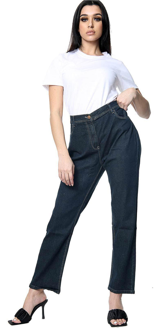 True Face Women's Straight BB_W_Jean_Straight_DBLU_16XXS