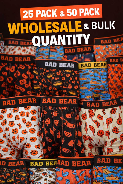 Men's Novelty Boxer Shorts - 25/50 Pack - From 60p Per Unit