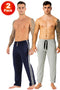 2 Pack Mens Loungewear Cotton Pyjamas