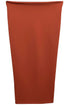 High-Waisted Rust Bodycon Pencil Skirt