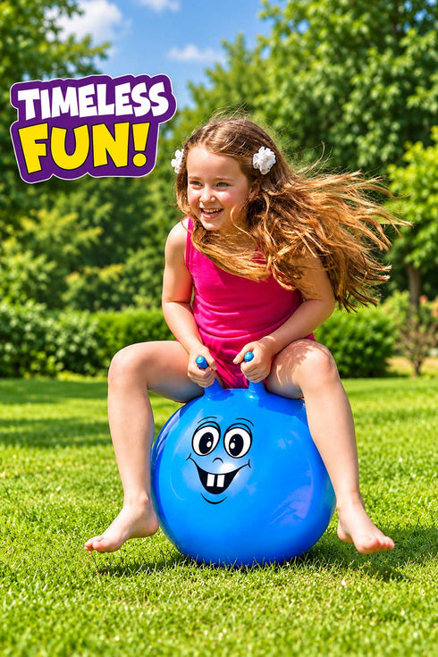 Kids 18" Inflatable Space Hopper Ball with Handles