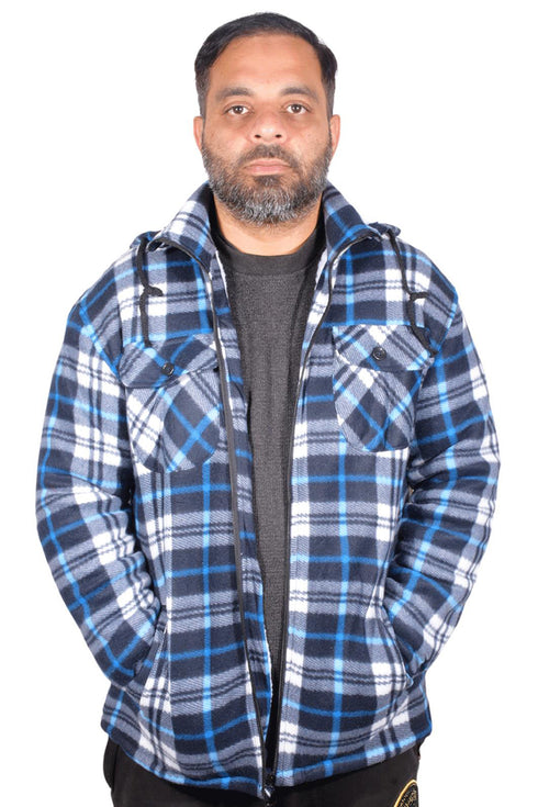 Mens Sherpa Fur Lined Hoodie