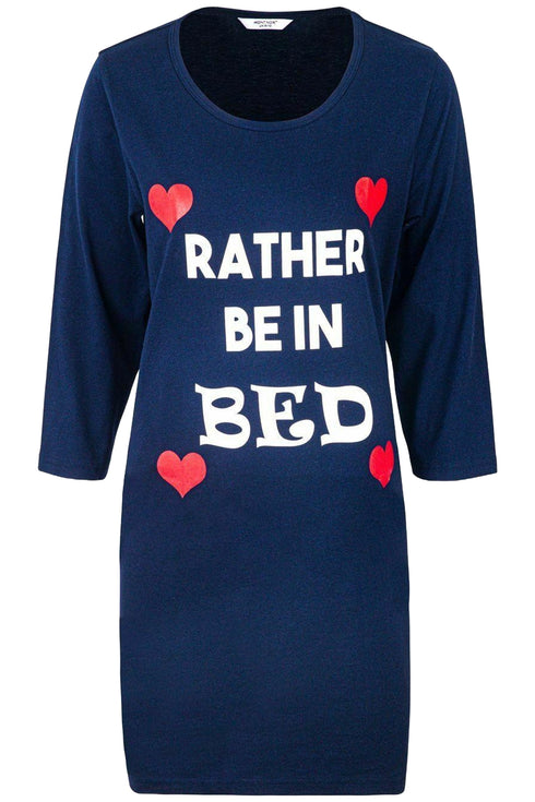 2 Pack Womens Long Sleeve Cotton Night Shirts