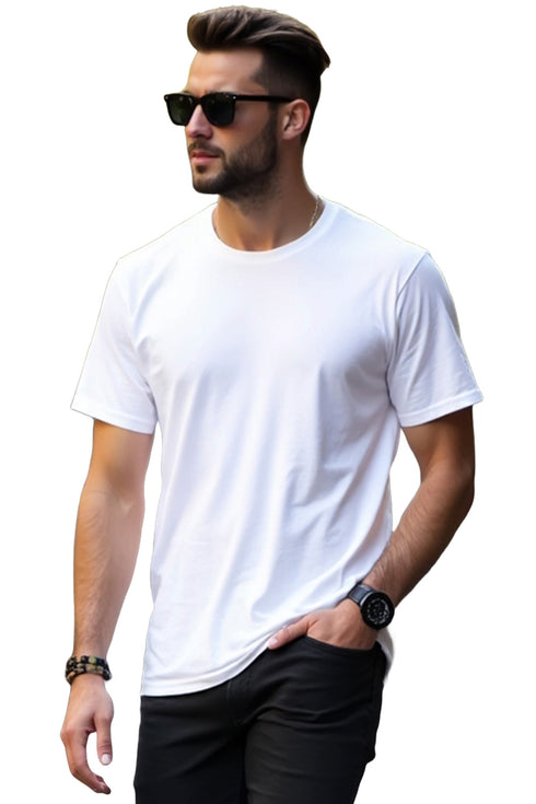 3 Pack Mens Plain Polycotton T-Shirts