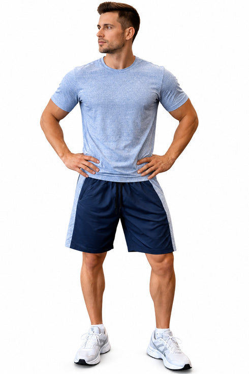 Men’s Summer Active-wear T-Shirt Shorts Set