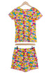 Ladies Fruit Print Pyjama Short Set
