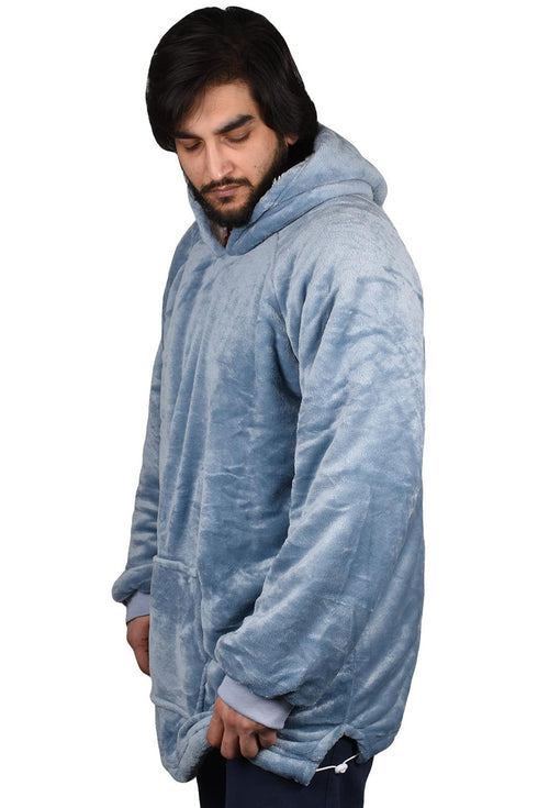 Oversized Steel Grey Blanket Hoodie