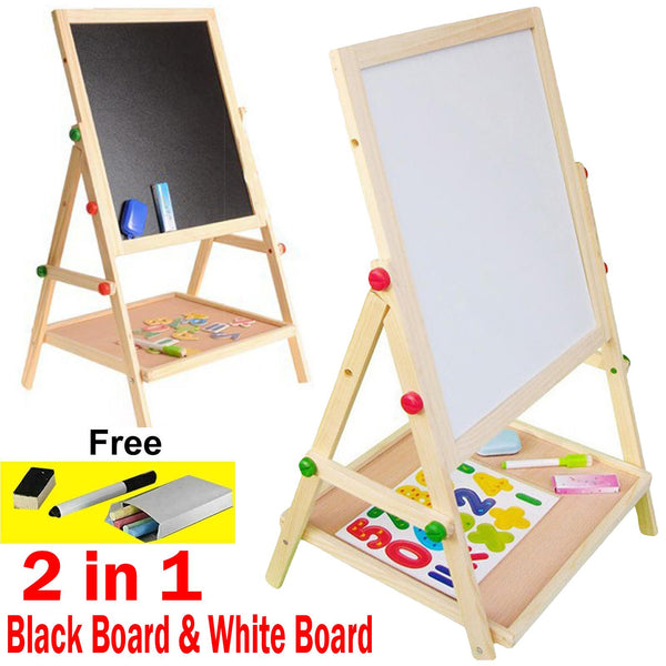 Kid 2in 1 Double Side Wooden Board