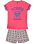 Kids Printed Short Sleeve T-shirt Shorts Set - 6 to 8 Years