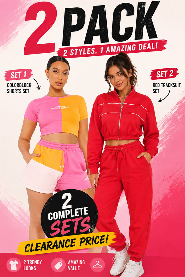 2 Pack Women’s Co-Ord Outfit Sets - From £7.49 Per Unit