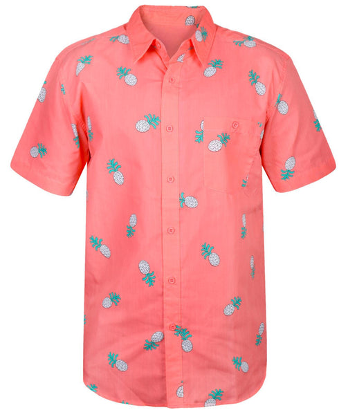 5 Pack Mens Beach Hawaiian Shirt Short Sleeve Summer Shirt