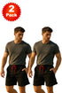 2 Pack Mens Lightweight Polycotton Shorts