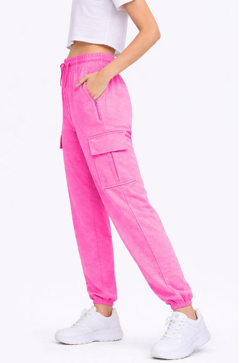Ladies Fleece Cargo Trousers