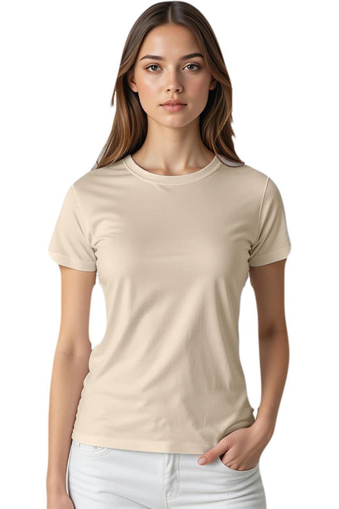 7 Pack Women's Plain Poly-cotton T-Shirts