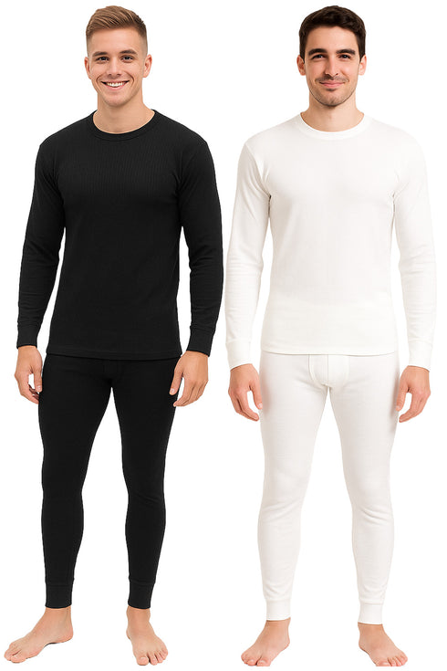 2 Pack Mens Long Johns Thermal Set